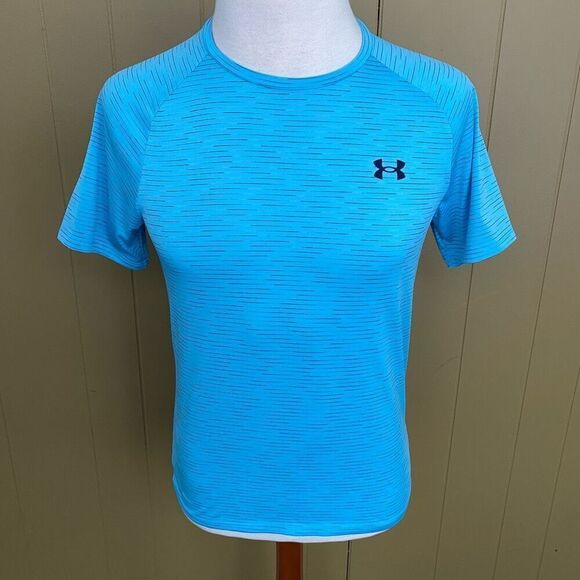 Under Armour The Tech Tee men S loose fit short sleeve Crewneck stripe t-shirt - Picture 1 of 9